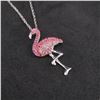 Image 5 : 2pc Sterling Silver Pearl and Flamingo Pendant Necklaces