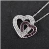 Image 10 : 3pc Sterling and Costume Heart Pendant Necklaces