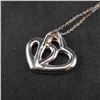Image 9 : 3pc Sterling and Costume Heart Pendant Necklaces