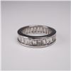 Image 1 : Clear Stone Eternity Band Ring