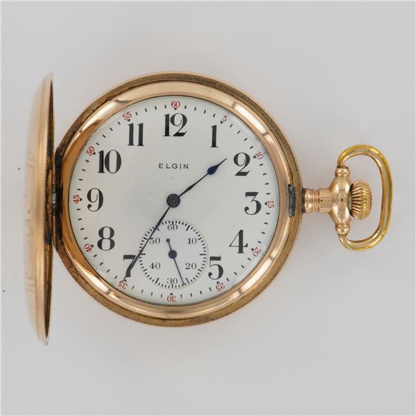 Elgin National Watch Co. 12S HC Gold Filled Pocket Watch, Star Case