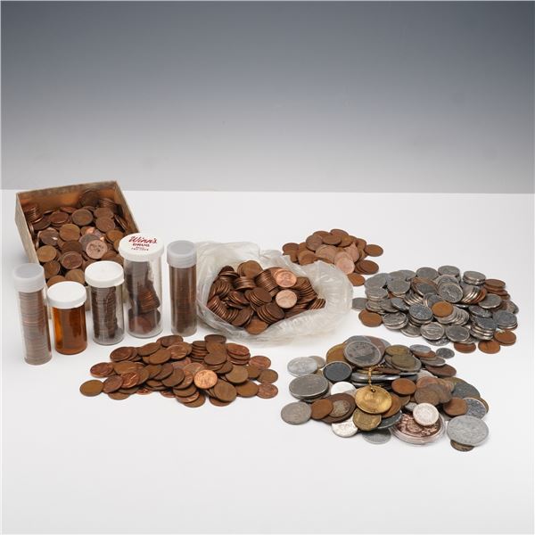 Large Assortment of United States and World Coins
