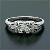 Image 2 : Art Deco Platinum 0.50 ctw Old European Diamond Engagement Ring