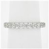 Image 8 : Solid Platinum 0.52 ctw Pave Set Diamond Eternity Stackable Wedding Band Ring