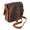 Image 3 : Louis Vuitton Brown Monogram Canvas Cartouchiere MM Messenger Bag