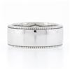 Image 5 : NEW 14k Gold GIA 0.53 ctw Emerald Cut Diamond Solitaire Milgrain Wide Band Ring