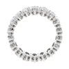 Image 8 : Vintage Platinum 4.50 ctw 18 Marquise Prong Diamond Eternity Wedding Band Ring