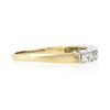 Image 5 : Antique 14k TT Gold 0.30 ctw Old Single Cut Pave Diamond Stack Wedding Band Ring