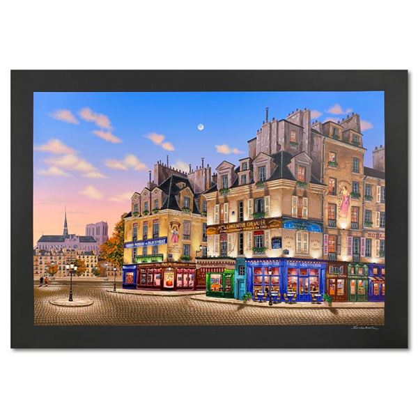 Notre Dame at Dawn (Black Paper) by Kondakova, Liudmila