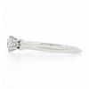 Image 7 : Classic Tiffany & Co. Platinum 0.27 ctw Round Diamond Solitaire Engagement Ring