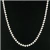 Image 6 : Estate 18" Classic 6.5-6.8mm Pearl Strand Necklace with 14k Gold Filigree Clasp