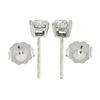 Image 5 : NEW Classic 14k White Gold 0.60 ctw Round Brilliant Diamond Prong Stud Earrings