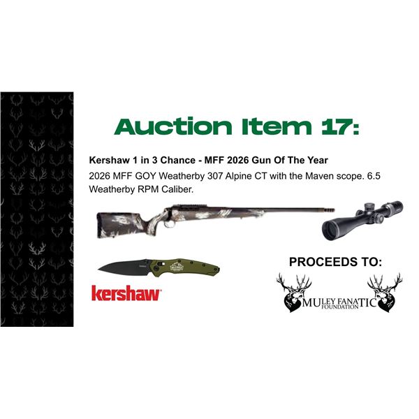 Kershaw 1 in 3 Chance - MFF 2026 Gun Of The Year