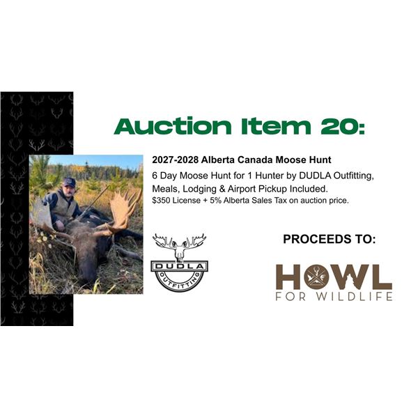 2027-2028 Alberta Canada Moost Hunt