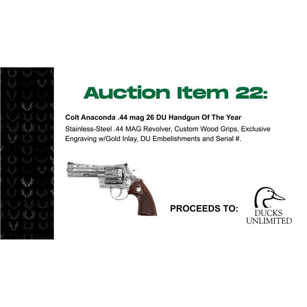 Colt Anaconda .44 mag 26 DU Handgun Of The Year