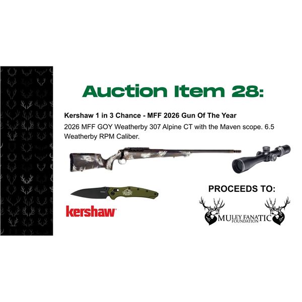 Kershaw 1 in 3 Chance - MFF 2026 Gun Of The Year