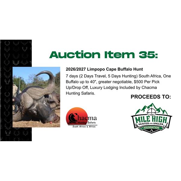 2026/2027 Limpopo Cape Buffalo Hunt