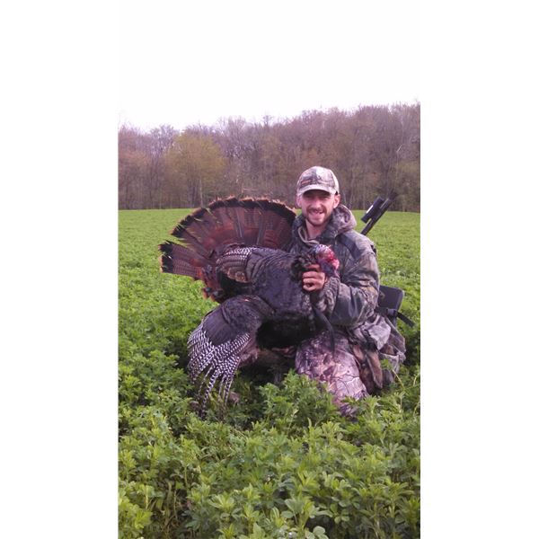1-5 Day Spring Turkey Hunt for 1 Hunter and 1 Observer – Private Land