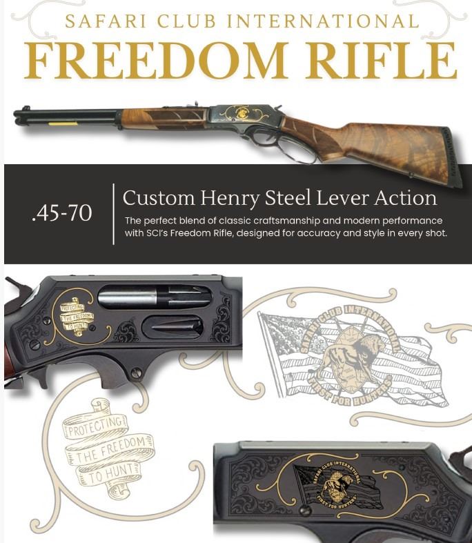 Freedom Rifle Henry SCI Freedom Rifle 45-70, Custom Steel Lever Action