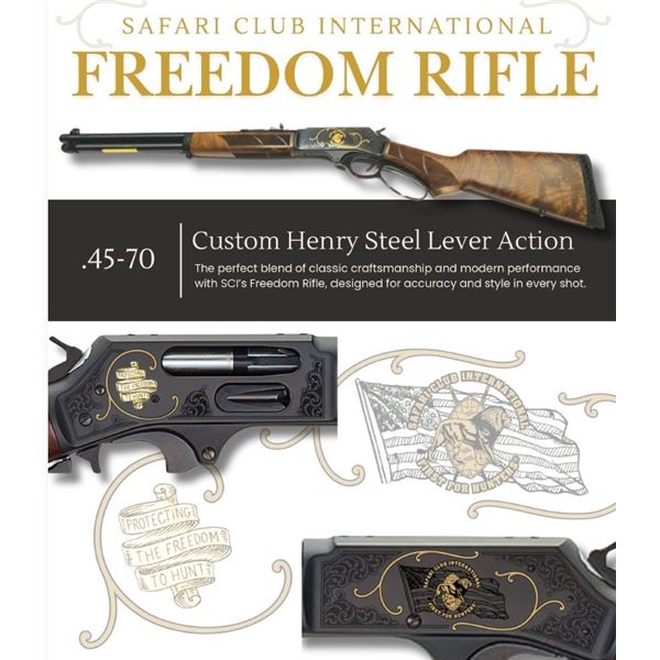 Henry SCI Freedom Rifle 45-70, Custom Steel Lever Action