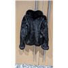 Image 2 : Designer bolero style Ranch Mink Jacket with Black Fox fur shawl collar and cuffs.
