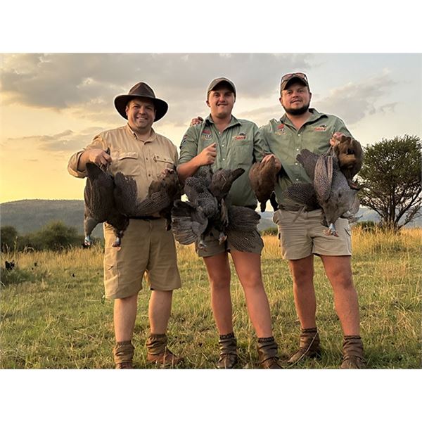 5-day South Africa Bird Hunt for 4 Hunters