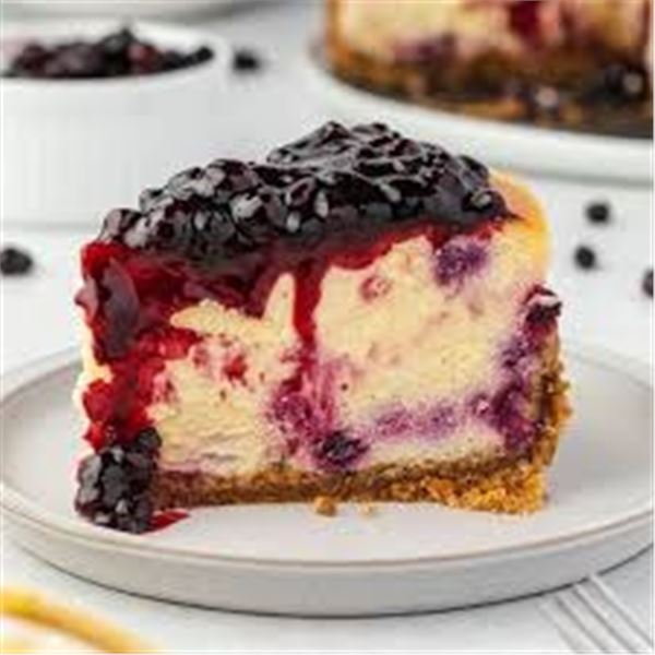 Dessert #4-Stephanie's Famous Huckleberry Cheesecake