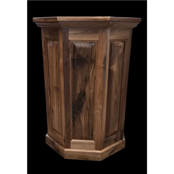 Black Walnut Pedestal Base