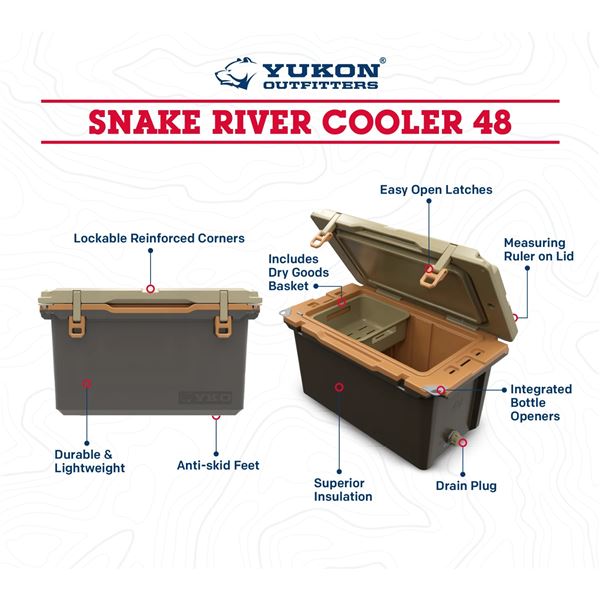Four Corners SCI Custom Yukon Cooler Package with 3 Cases of Beer