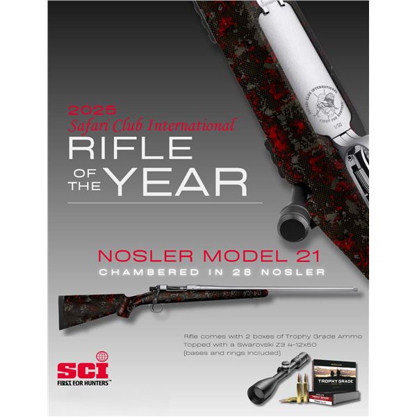 SCI Rifle of the Year - Nosler 21 Chambered in 28 Nosler Topped with a Swarovski Z3 4-12x50 and come
