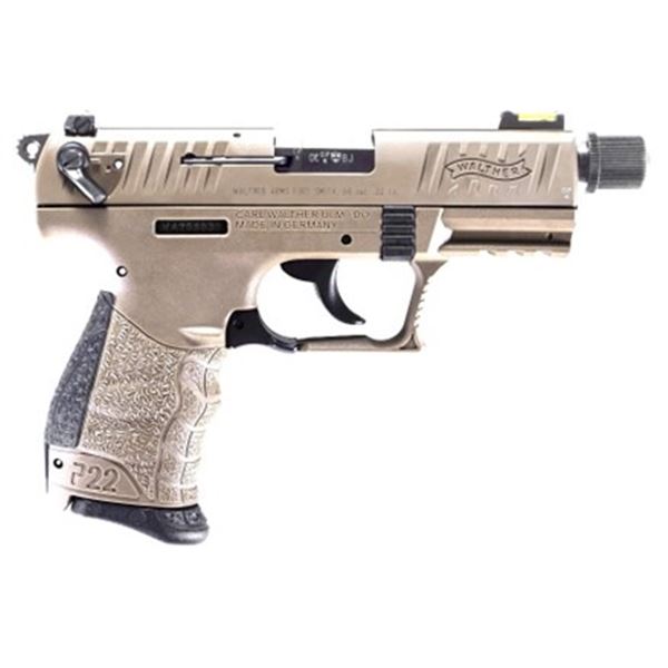 WALTHER P22Q 22LR HUXWRX FLOW 22 TI SUPPRESSOR