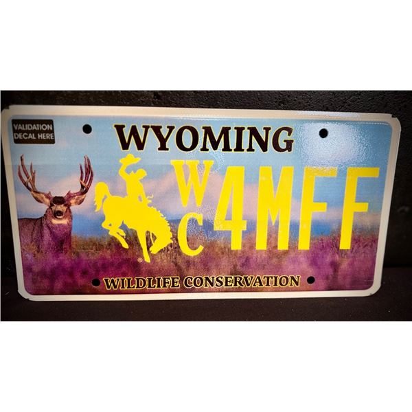 Wyoming Conservation Plate - Mule Deer Edition