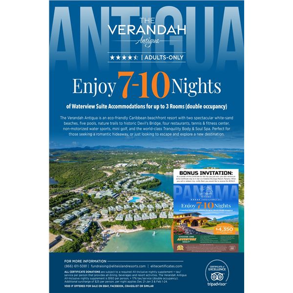 The Verandah Antigua Vacation