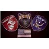 Image 1 : PATRIOTIC METAL & WOOD SIGN COMBO