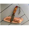 Image 1 : Custom Damascus steel knife and sheath