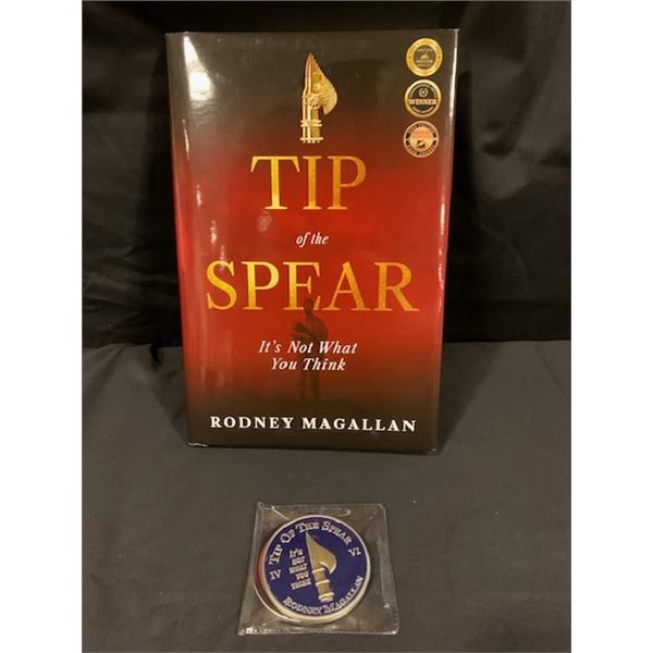 Autographed "Tip of the Spear" and Challenge Coin