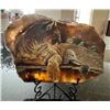 Image 1 : Placid Mountain Lion on Yellow Hematoid Quartz Slab