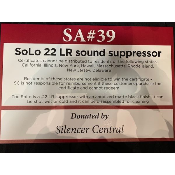 SoLo .22 Suppressor from Silencer Central