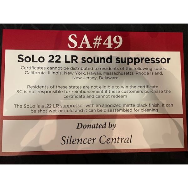 SoLo .22 Suppressor from Silencer Central