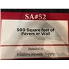 Image 1 : 500 Square feet of Pavers or Wall