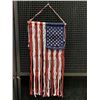 Image 1 : Handmade Macrome American Flag