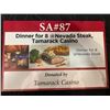 Image 1 : DInner for 8 at Nevada Steak at the Tamarack Junction