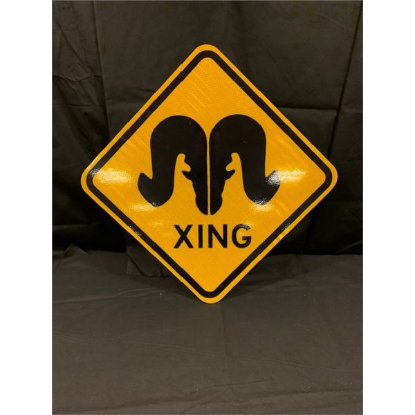 Small Sheep Xing sign