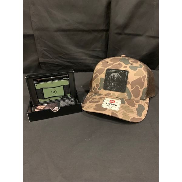Battle Born Camo hat with Ridge Wallet