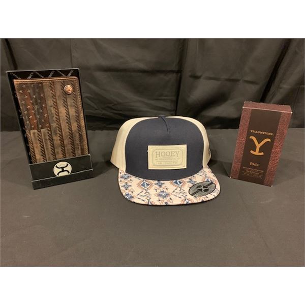 Hooey Hat, Hooey Wallet, and Yellowstone Cologne