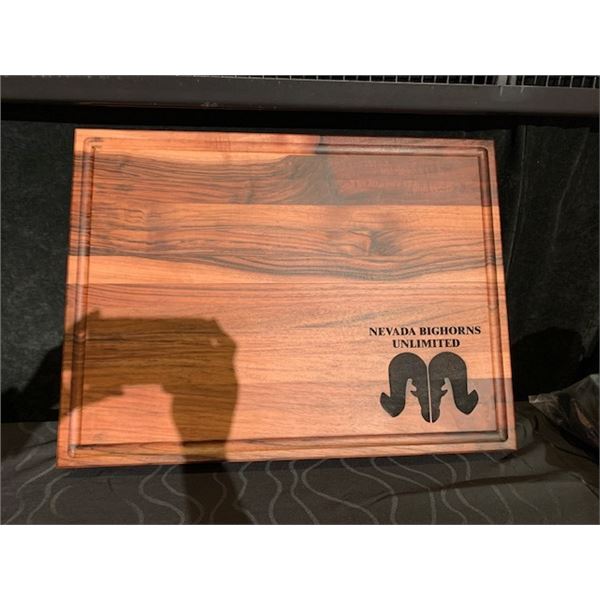Custom engraved butcher block