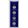 Image 1 : 4 2007 PRESIDENTIAL DOLLAR COINS ALL UNCIRCULATED IN SEALED DISPLAY