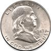 Image 1 : CHOICE 1949 SILVER FRANKLIN HALF DOLLAR-CH BU+ FULL BELL LINES