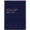 Image 1 : 1892-1916 LIBERTY HEAD QUARTERS STORAGE BOOK-NO QUARTERS