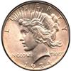 Image 1 : COLOR 1934 US SILVER PEACE DOLLAR-MS64+